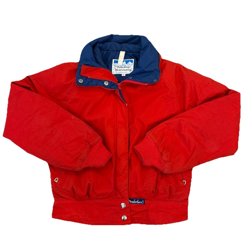 Powderhorn Red Ski Jacket Youth M (8) Thinsulate 80s Vintage Winter Coat